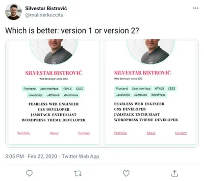 Twitter screenshot containing the poll