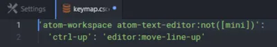 Keybindings keymap copy command.